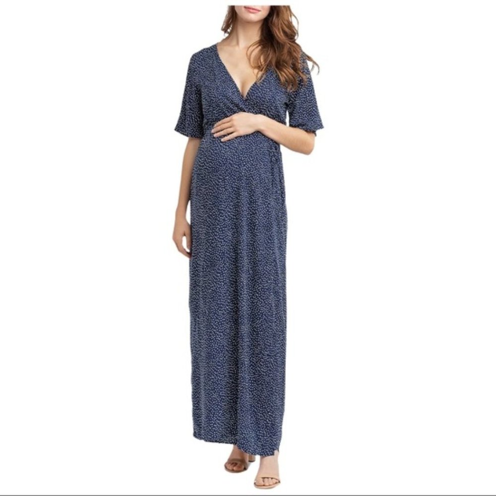NWT NOM Maternity Landon Maxi Maternity/Nursing Dress